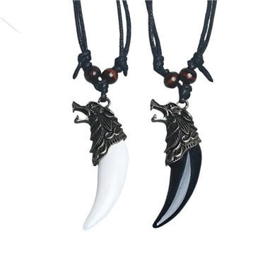 Viking Wolf Pendant Necklace